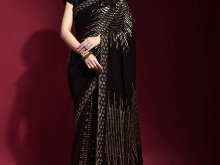 Anouk Embellished Sequinned Saree on Sale