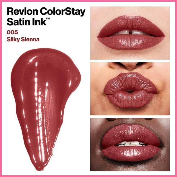 Revlon Colorstay Satin Ink Liquid Lip Color - Silky Sienna Hot on Sale