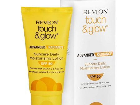 Revlon Touch & Glow Advanced Radiance Sun Care Daily Moisturizing Lotion SPF 50 Supply