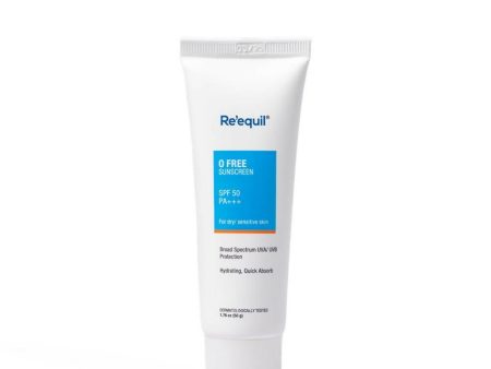 Re equil O Free Sunscreen SPF 50 PA+++ For Dry & Sensitive Skin Sale