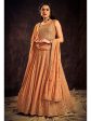 Myra Apricoat Real Georgette Designer Gown Style Suit For Sale