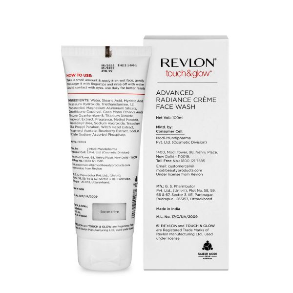 Revlon Touch & Glow Advanced Radiance Creme Face Wash For Sale