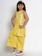 Yellow Bandhej Kurta & Palazzo for Kids - Bhama Online Sale