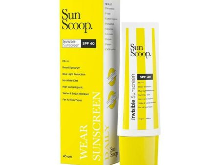 Sun scoop Invisible Sunscreen SPF 40 PA+++ For Sale