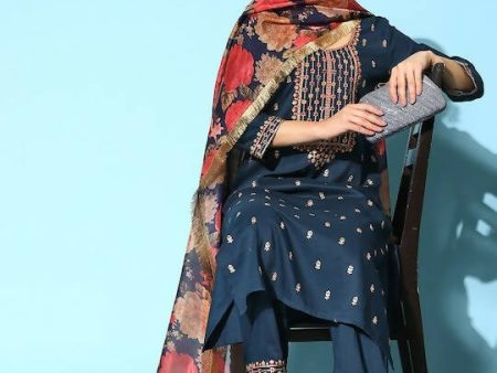 Varanga Women Solid Silk Blend Hyper Texture Kurta Set Hot on Sale