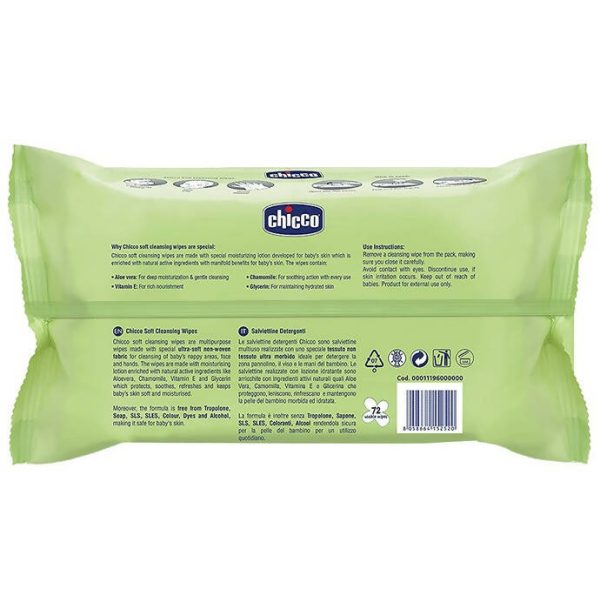 Chicco Baby Moments Soft Cleansing Wipes Sale